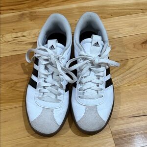 adidas White and Black Low-Top Sneakers